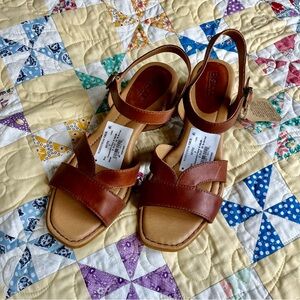 Born Tan Leather Sandals - NWT